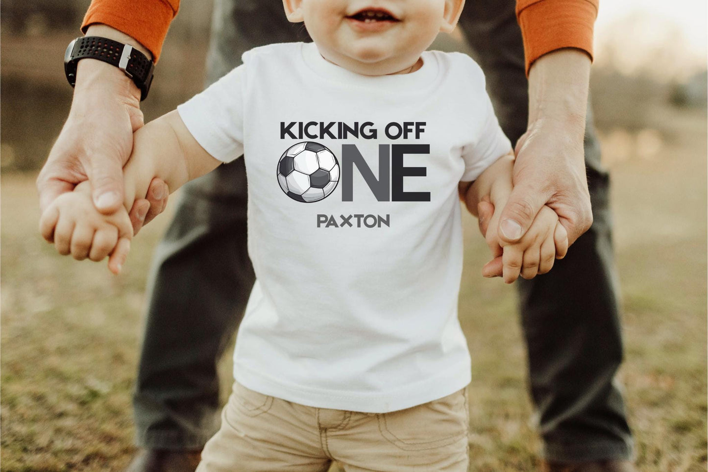 Personalized First Birthday Soccer Shirt | Soccer 1st Birthday Party Outfit | Baby Toddler Birthday T-Shirt | Sports Themed Tee Gift