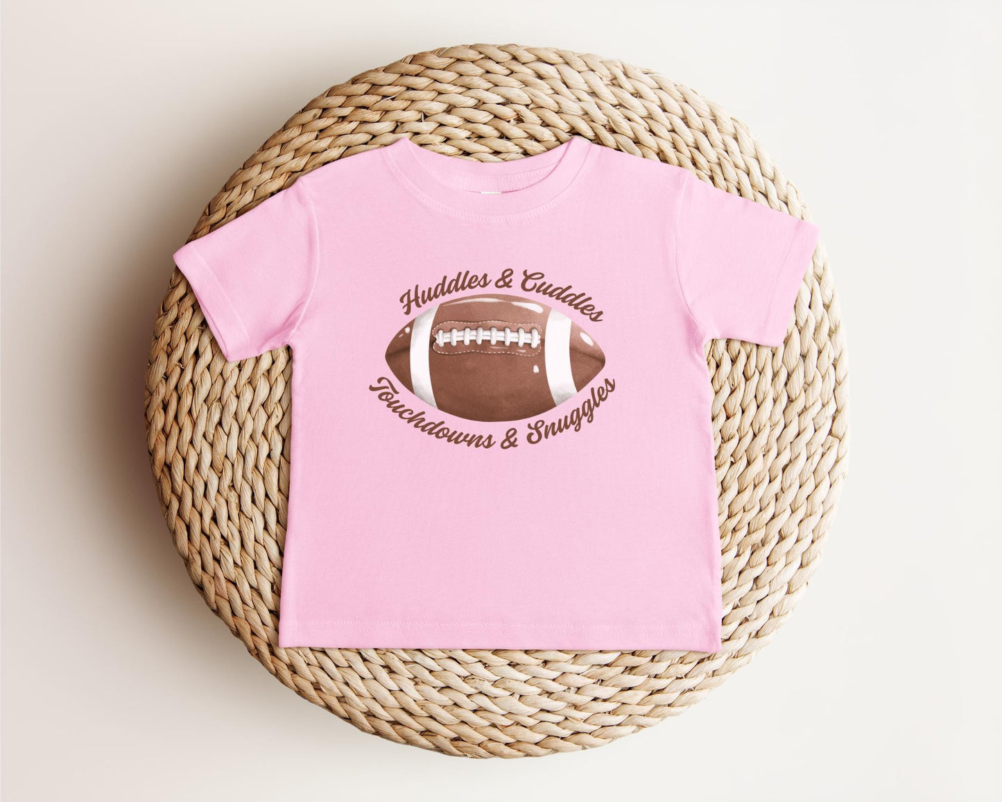 Baby Football Shirt: Huddles, Cuddles, Touchdowns, Snuggles Game Day Tee