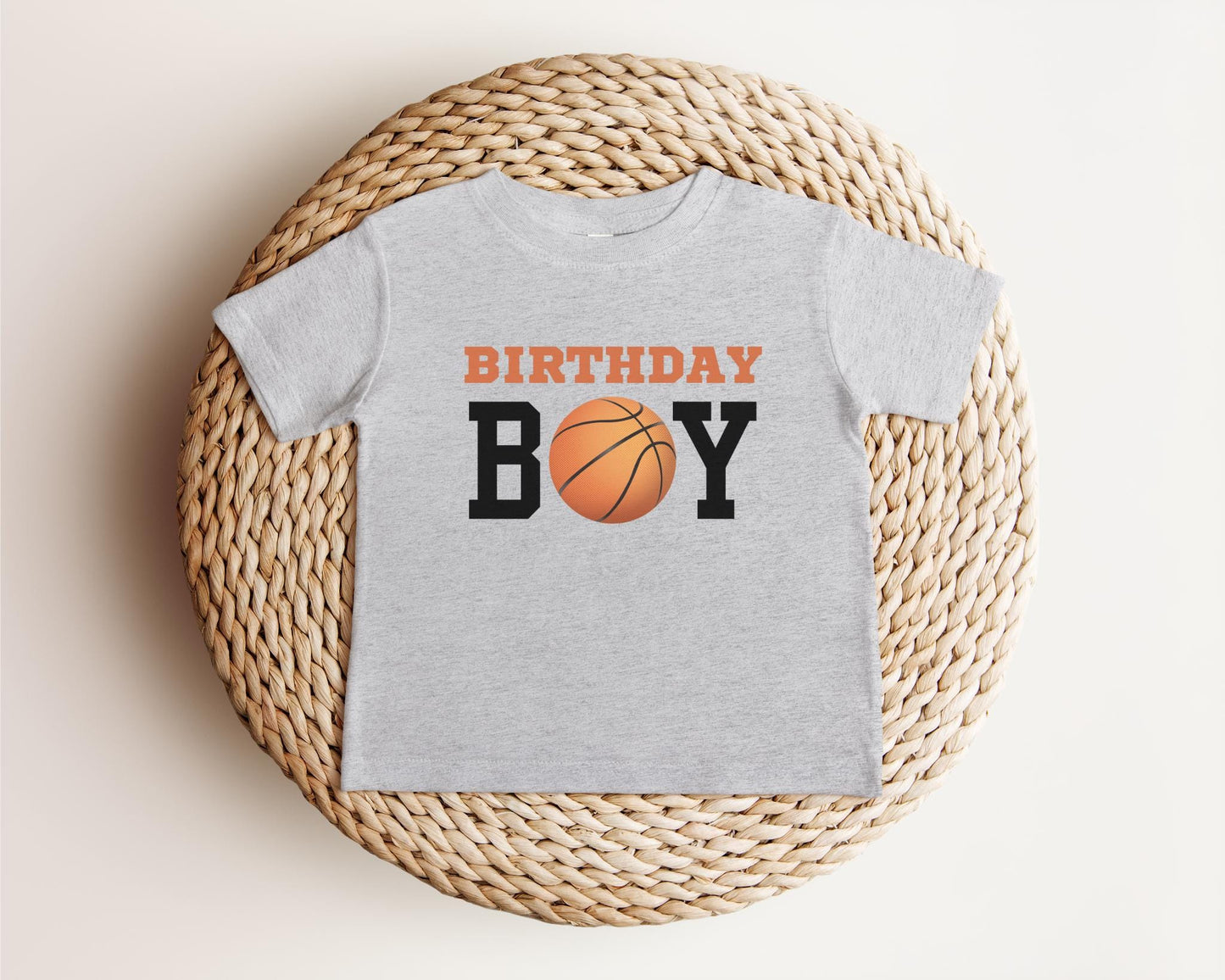 Personalized Basketball 1st Birthday Shirt | Girls Boys First Birthday Shirt | Any Age Birthday Party Outfit | Kids Basketball Tee