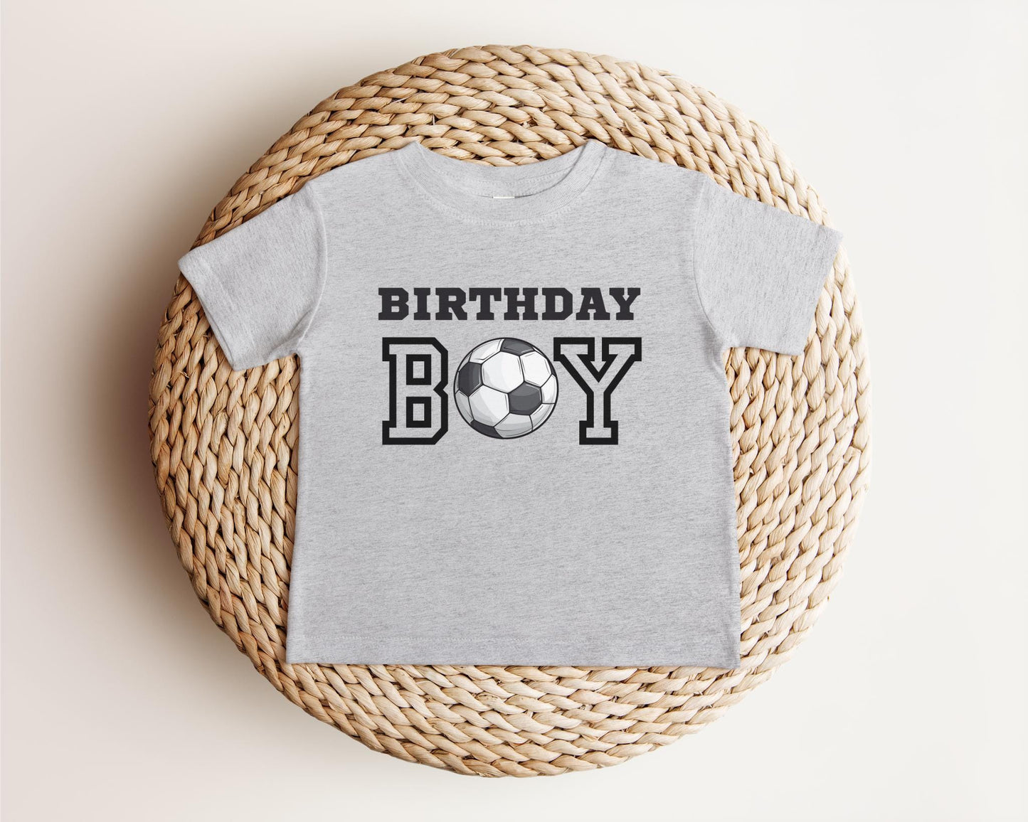 Personalized First Birthday Boy Soccer Shirt | Soccer 1st Birthday Party Outfit | Any Age Birthday Tee | Sports Themed Gift