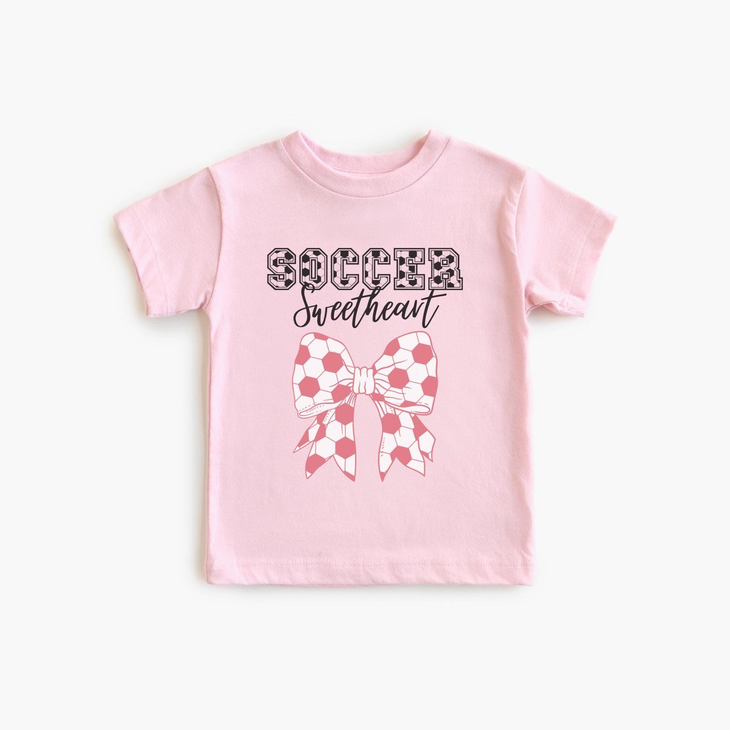 Personalized Soccer Sweetheart Shirt: Girls Coquette Team Tee