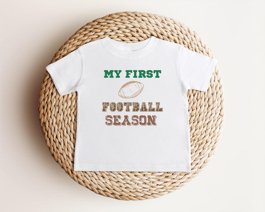 My First Football Season Shirt | Games Day Baby Outfit | Football Baby Shirt | Football Theme | Football Party Gift | Baby Boy Girl Tee