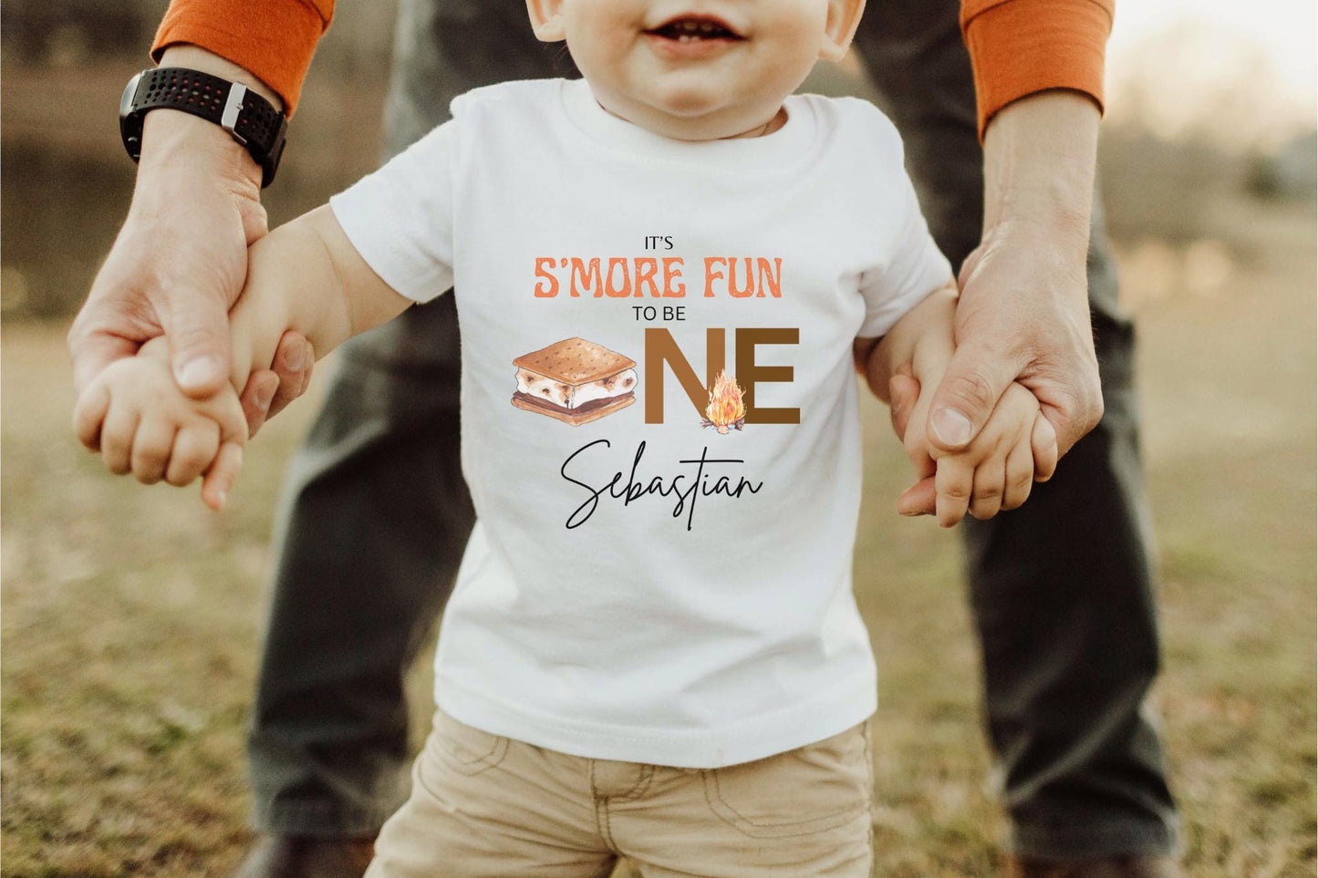 S'more Fun To Be One First Birthday Shirt: Camping Themed 1st Birthday Party Outfit