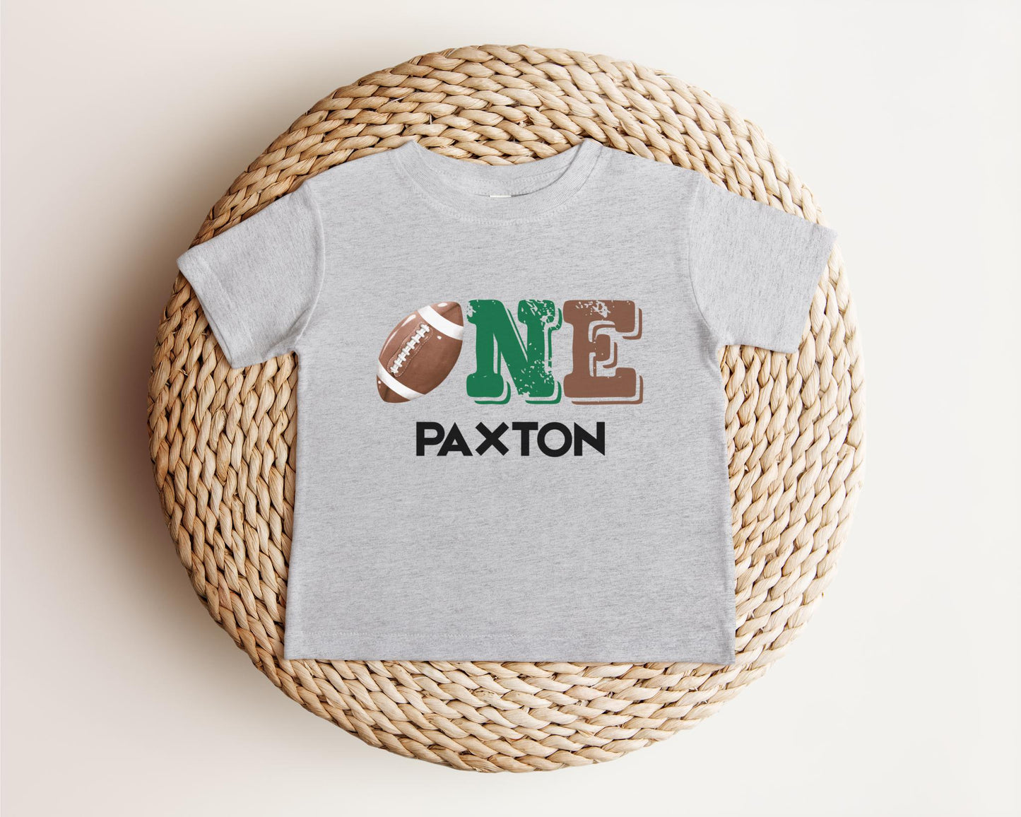 Football First Birthday Shirt: Sports Theme 1st Birthday Outfit