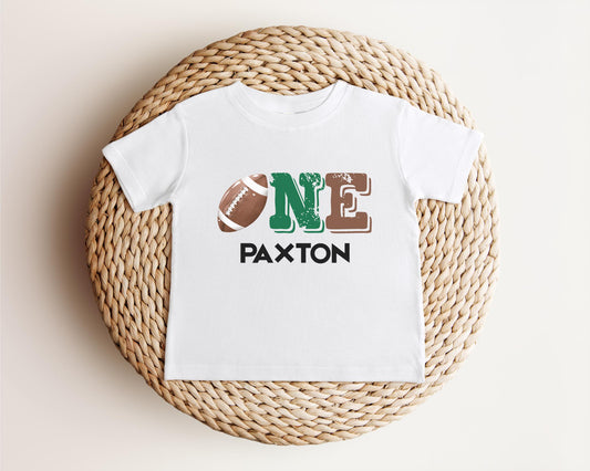 Football First Birthday Shirt: Sports Theme 1st Birthday Outfit