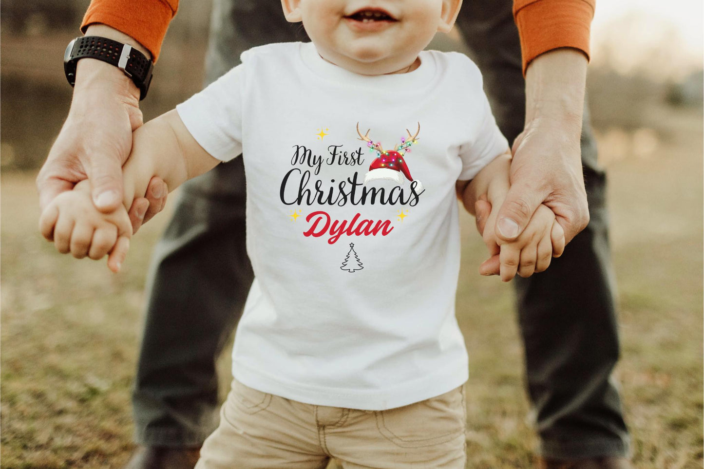 First Christmas as Family Shirt: Personalized Family Matching Outfit for Holidays
