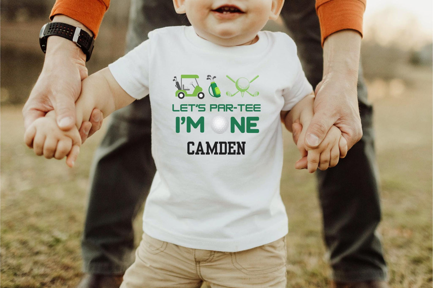 Personalized Golf First Birthday Shirt | Golf Theme Party Tee | 1st Birthday Outfit | Hole in One Birthday | Golf Part-Tee Time