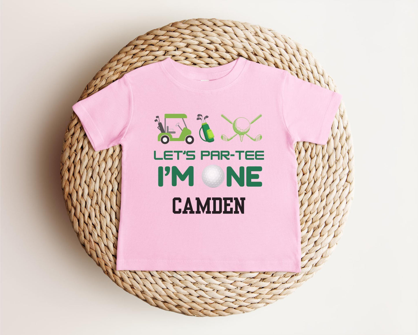 Personalized Golf First Birthday Shirt | Golf Theme Party Tee | 1st Birthday Outfit | Hole in One Birthday | Golf Part-Tee Time