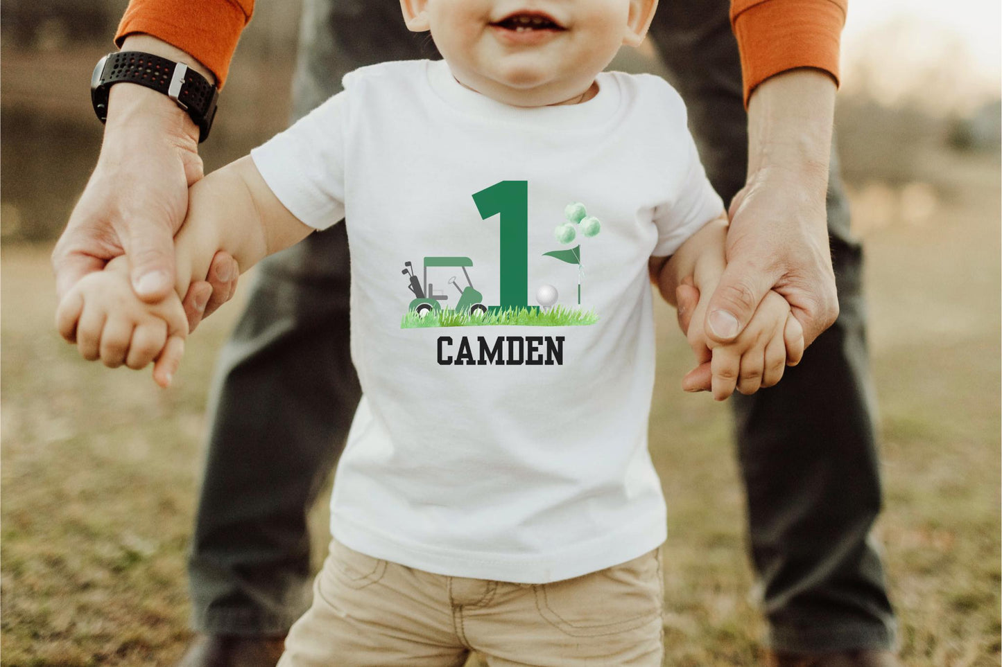 Personalized Golf First Birthday Shirt | Golf Theme Party Tee | 1st Birthday Outfit | Hole in One Birthday Milestone | Golf Part-Tee Time