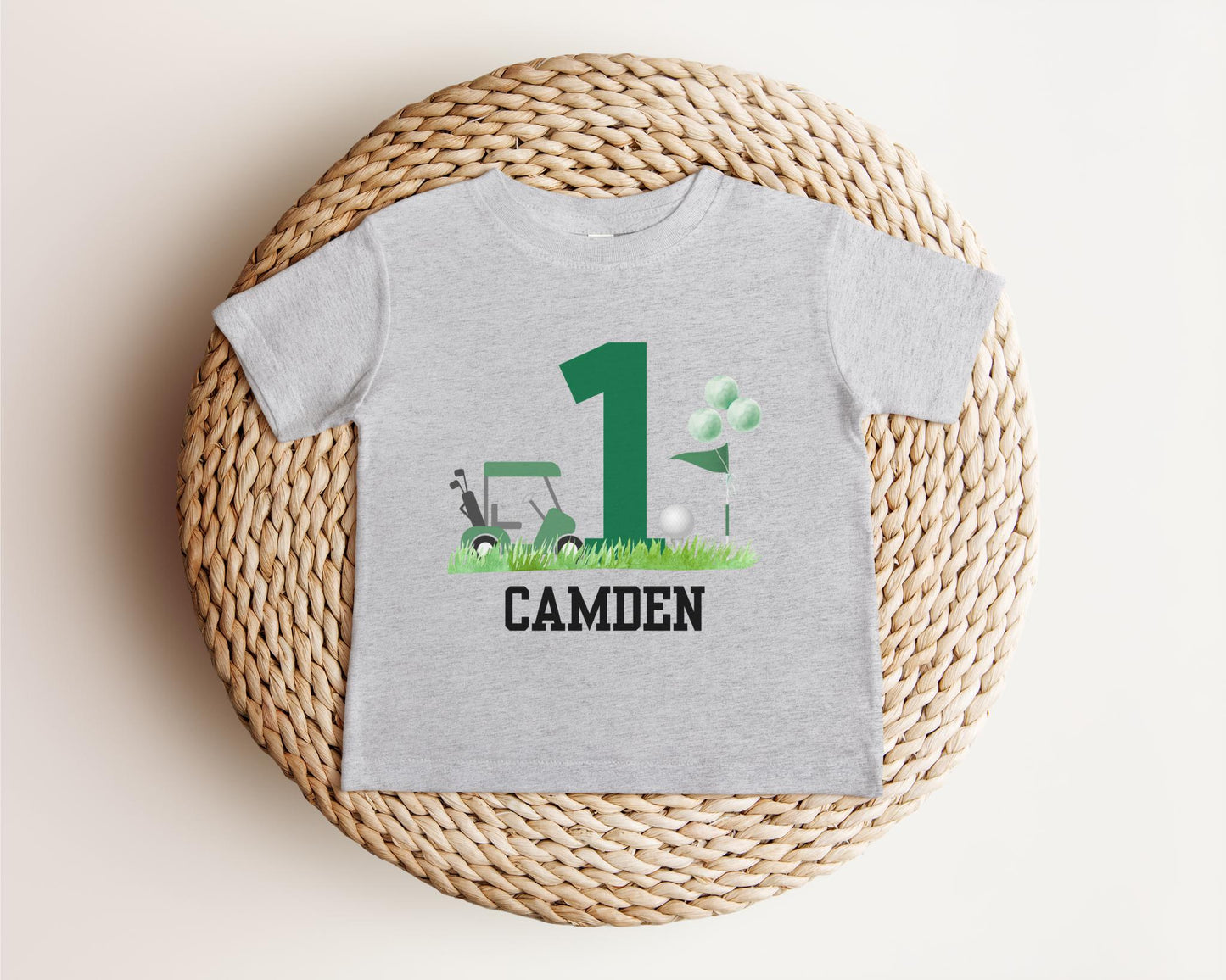 Personalized Golf First Birthday Shirt | Golf Theme Party Tee | 1st Birthday Outfit | Hole in One Birthday Milestone | Golf Part-Tee Time
