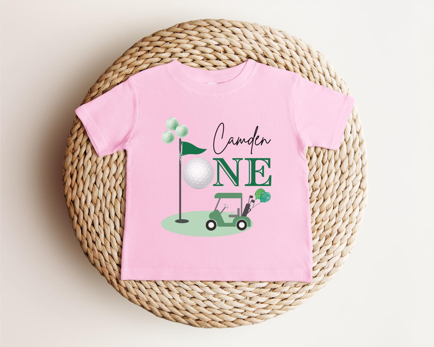 Personalized Golf Hole In One First Birthday Shirt | 1st Birthday Shirt | Golfing Birthday Tee | Golf Cake Smash Outfit | Golf Par-Tee