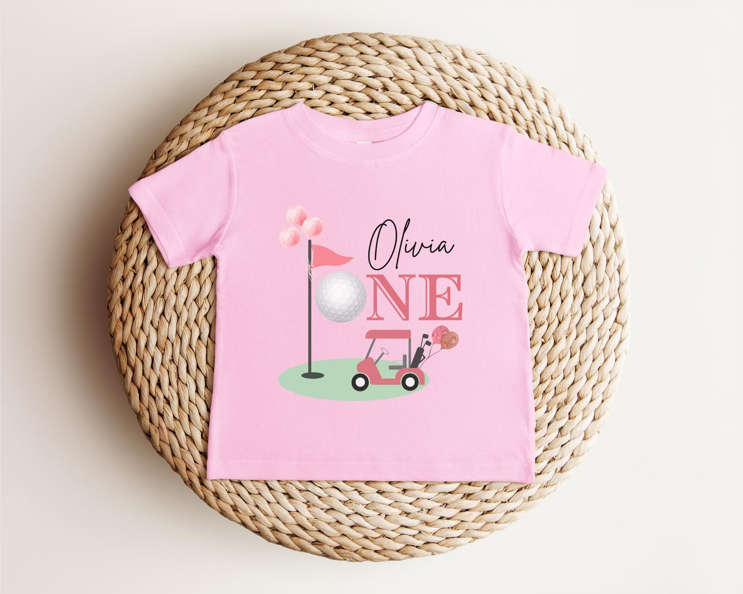 Personalized Golf Hole In One First Birthday Shirt | 1st Birthday Shirt | Kids Golfing Birthday Tee | Golf Cake Smash Outfits