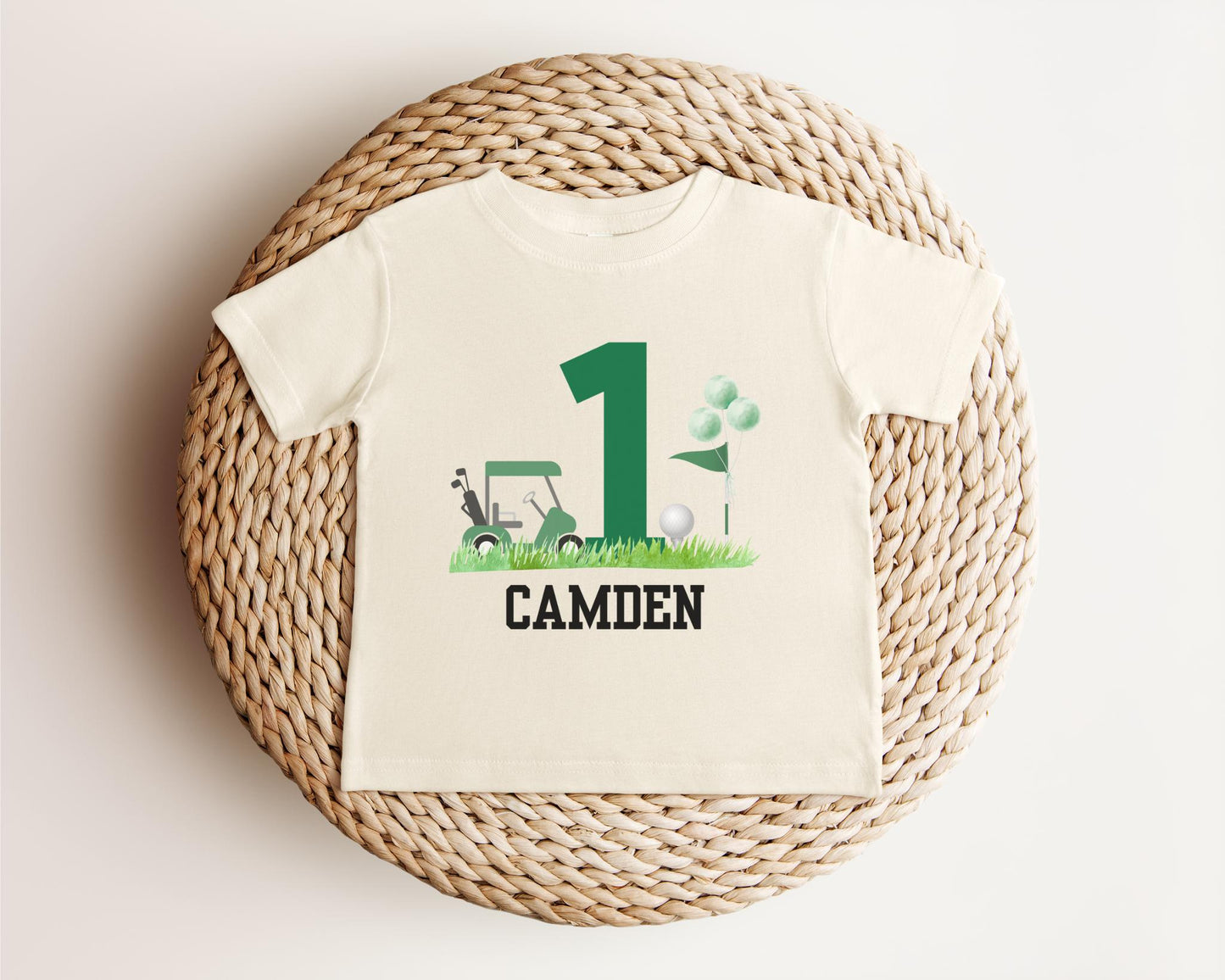 Personalized Golf First Birthday Shirt | Golf Theme Party Tee | 1st Birthday Outfit | Hole in One Birthday Milestone | Golf Part-Tee Time