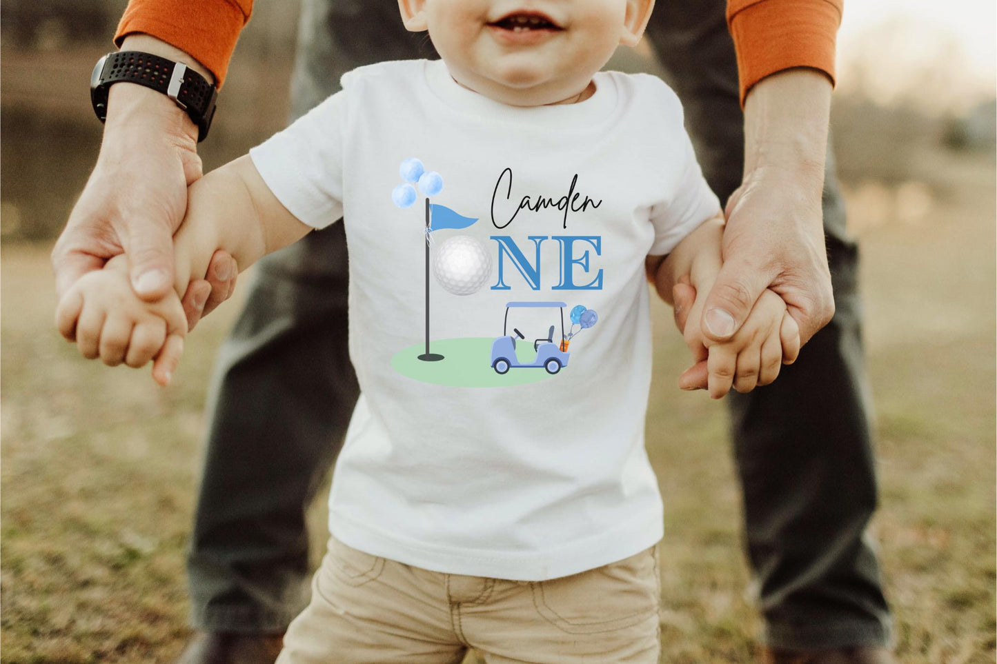 Personalized Golf Hole In One First Birthday Shirt | 1st Birthday Shirt | Golfing Birthday Tee | Golf Cake Smash Outfit | Golf Par-Tee