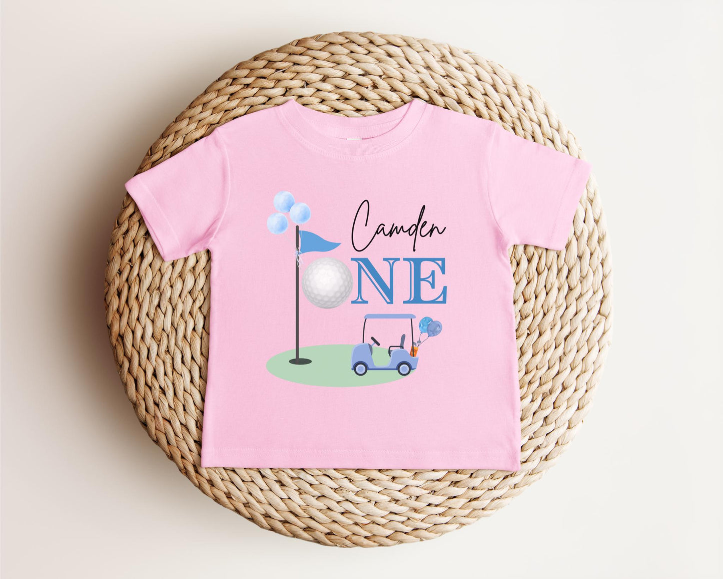 Personalized Golf Hole In One First Birthday Shirt | 1st Birthday Shirt | Golfing Birthday Tee | Golf Cake Smash Outfit | Golf Par-Tee