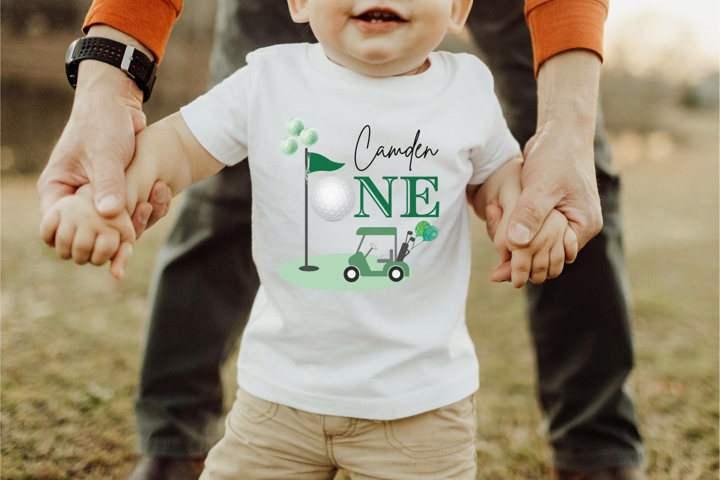 Personalized Golf Hole In One First Birthday Shirt | 1st Birthday Shirt | Golfing Birthday Tee | Golf Cake Smash Outfit | Golf Par-Tee
