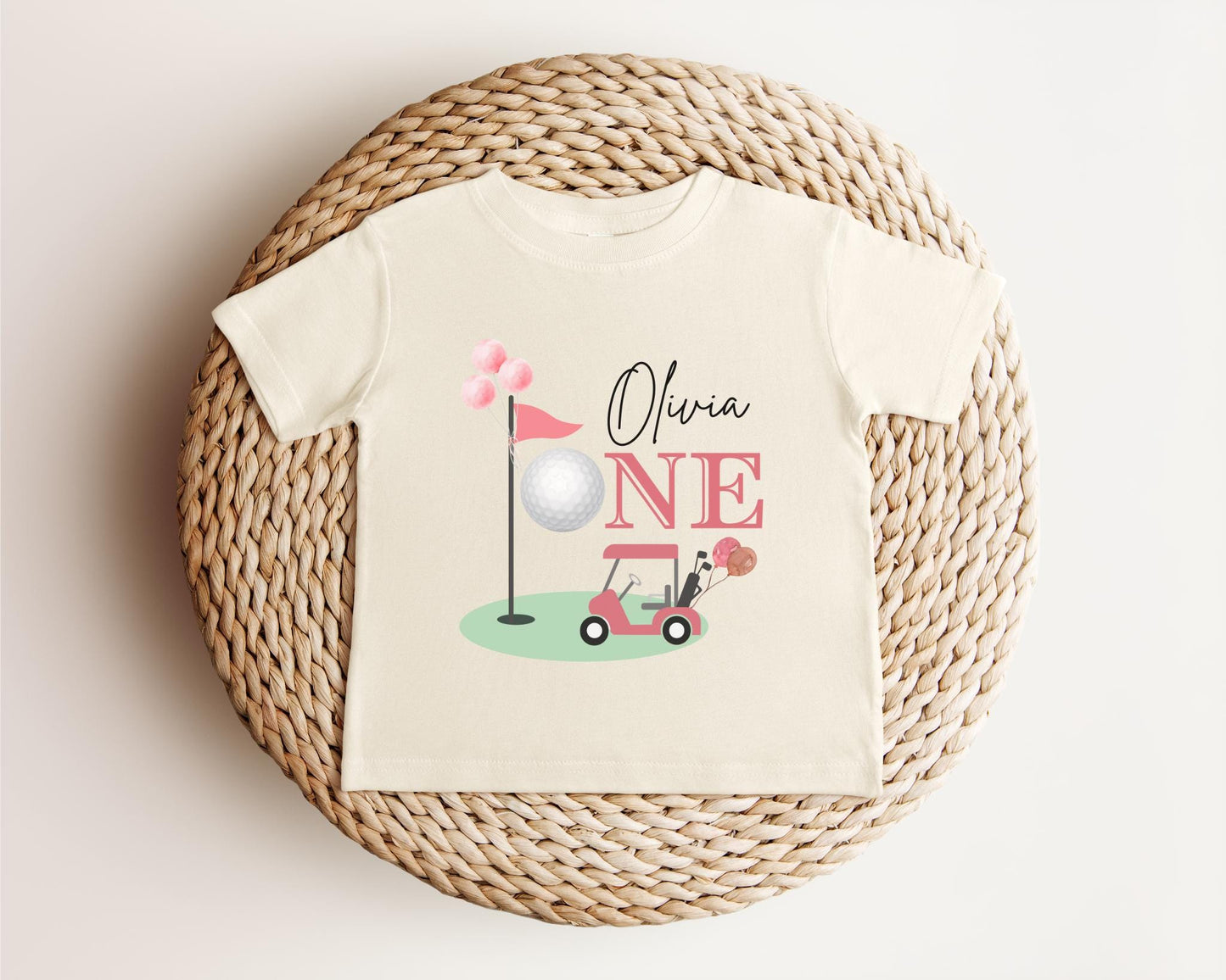 Personalized Golf Hole In One First Birthday Shirt | 1st Birthday Shirt | Kids Golfing Birthday Tee | Golf Cake Smash Outfits