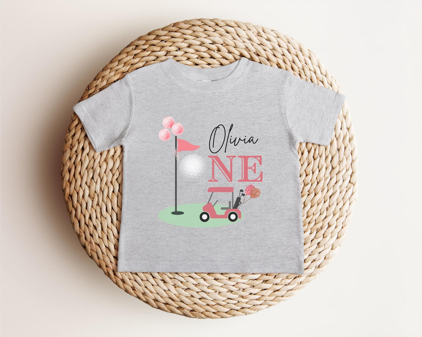 Personalized Golf Hole In One First Birthday Shirt | 1st Birthday Shirt | Kids Golfing Birthday Tee | Golf Cake Smash Outfits
