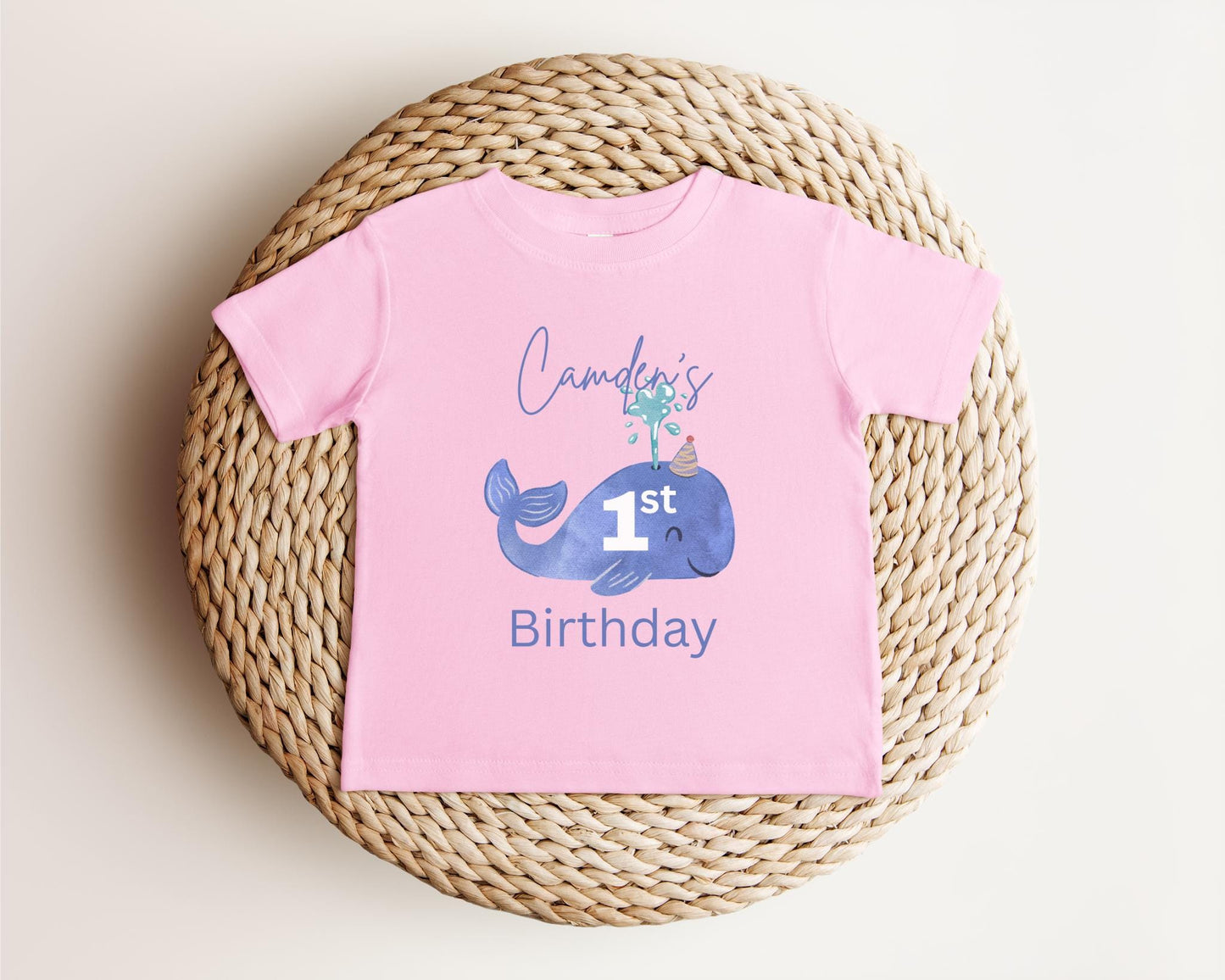 First Birthday Whale Shirt | Under The Sea 1st Birthday Outfit | Oneder The Sea Birthday | Sea Ocean Animals Birthday Party Tee