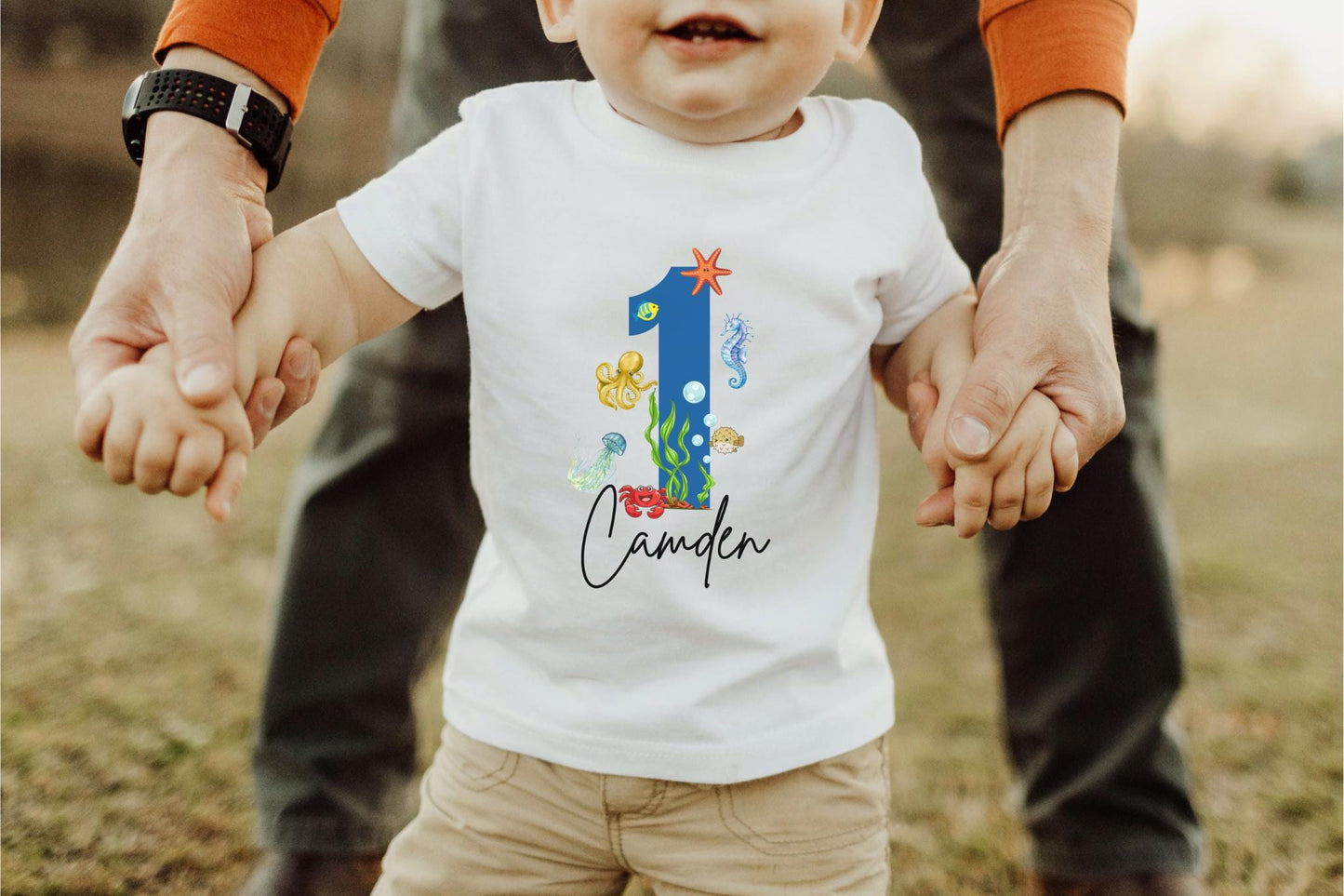 Personalized Under the Sea First Birthday Shirt | Ocean Animals Birthday Tee | Sea Animals 1st Birthday Outfit | Sea Aquarium Shirt