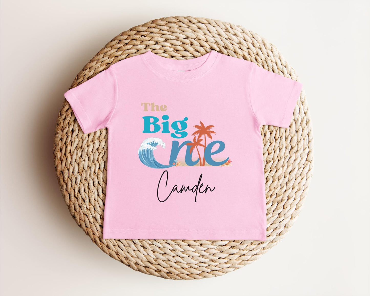 Personalized Surf First Birthday Shirt | 'The Big One' Beach Themed 1st Birthday Shirt