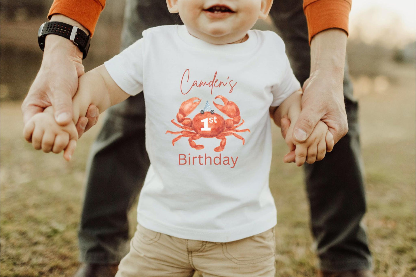 First Birthday Crab Shirt | Under The Sea 1st Birthday Outfit | Oneder The Sea Birthday Party Shirt | Sea Ocean Animals Birthday Tee