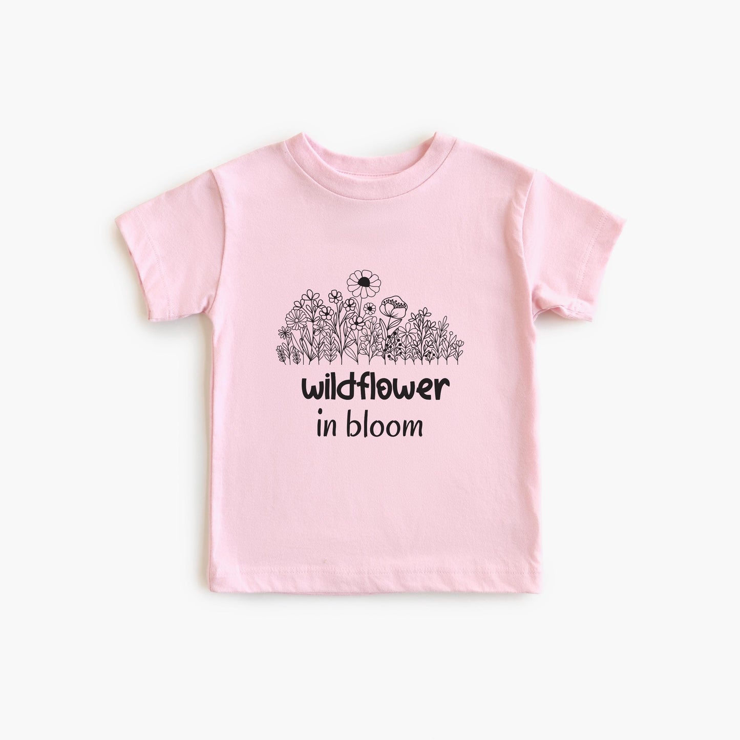Personalized Kids Floral Shirt | Boho Wildflower Tee for Spring and Summer