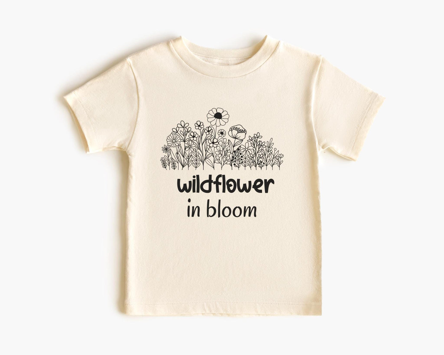 Personalized Kids Floral Shirt | Boho Wildflower Tee for Spring and Summer