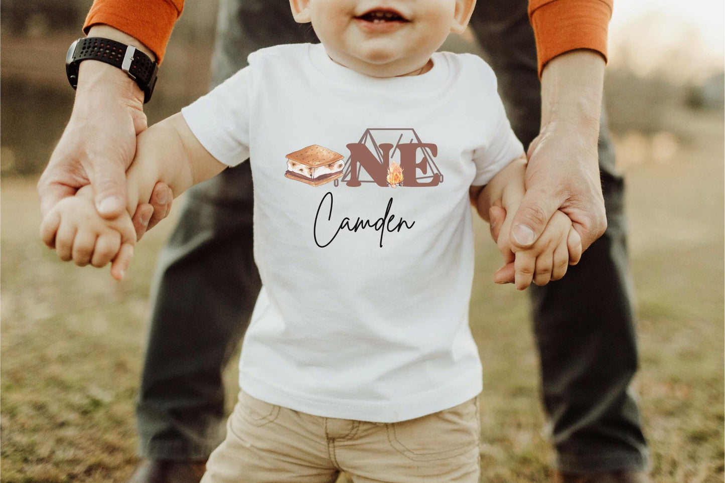 Personalized S'more Fun To Be One First Birthday Shirt | S'more Camping 1st Birthday | Boy or Girl 1st Smore Birthday Outfit | Campfire Tee