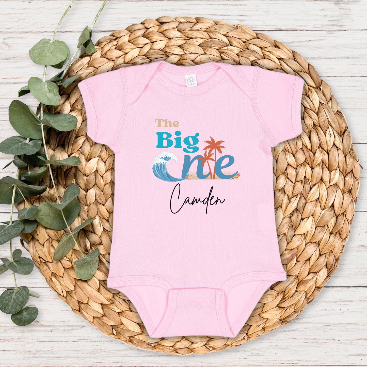 Personalized Surf First Birthday Shirt | 'The Big One' Beach Themed 1st Birthday Shirt