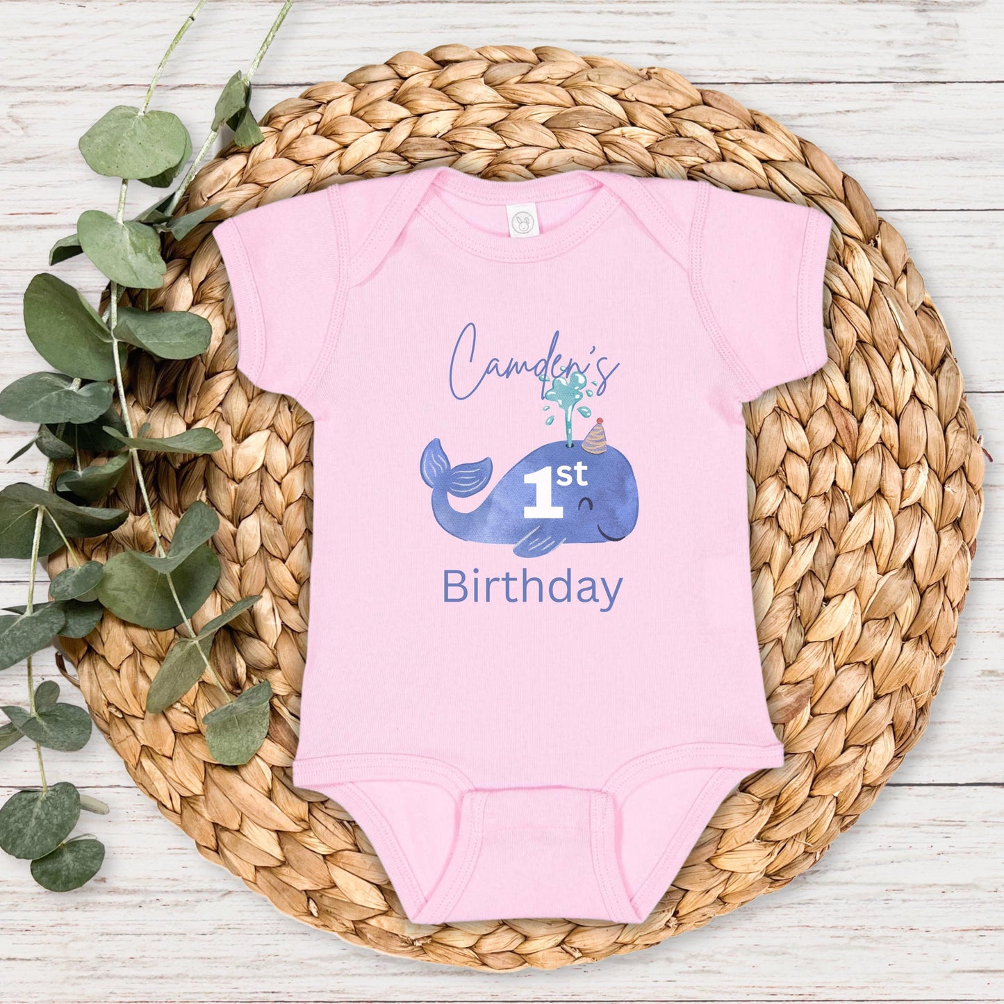 First Birthday Whale Shirt | Under The Sea 1st Birthday Outfit | Oneder The Sea Birthday | Sea Ocean Animals Birthday Party Tee