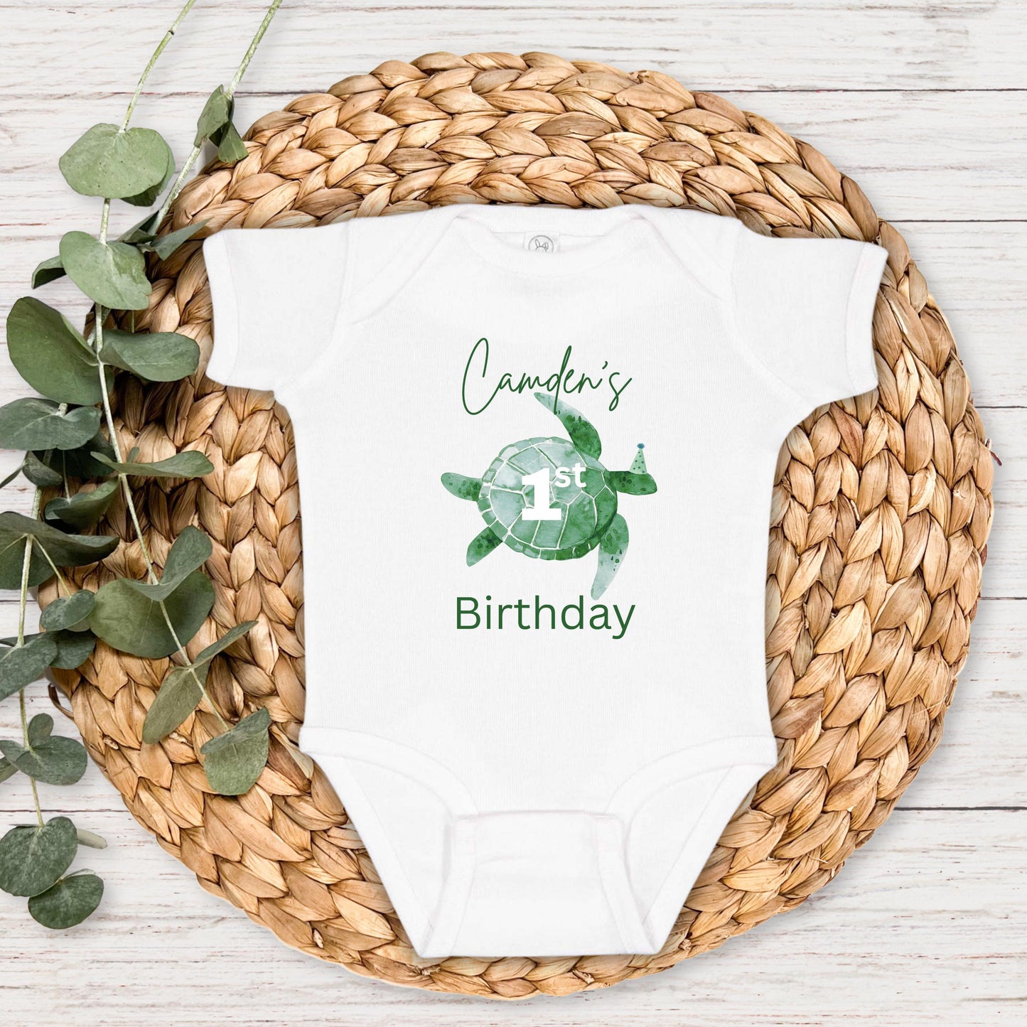First Birthday Sea Turtle Shirt | Under The Sea 1st Birthday Outfit | Oneder The Sea Birthday Party | Sea Ocean Animals Birthday Tee
