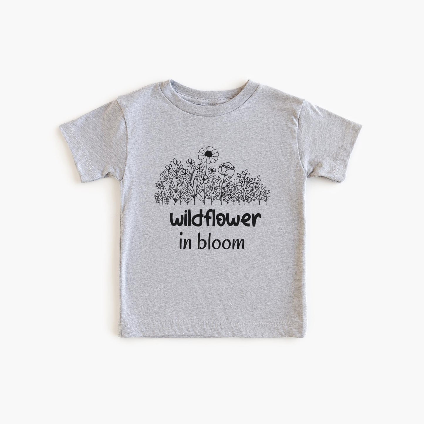 Personalized Kids Floral Shirt | Boho Wildflower Tee for Spring and Summer