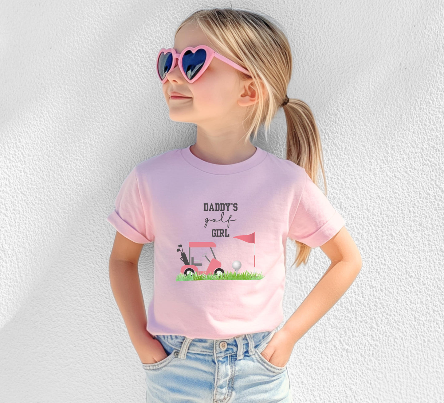 Daddy's Golfing Girl Shirt | Golf Girls Outfit | Sport Golf Tee | Father's Day Gift | Grandpa's Golfing Girl