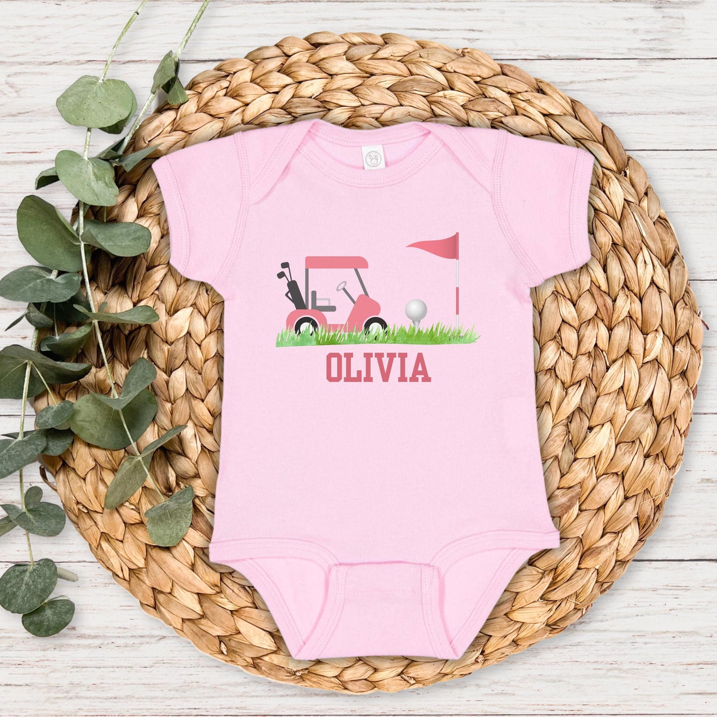 Personalized Golfing Kids Shirt | Custom Golf Girls Outift | Toddler Baby Golf Gifts | Golf Lover Tee
