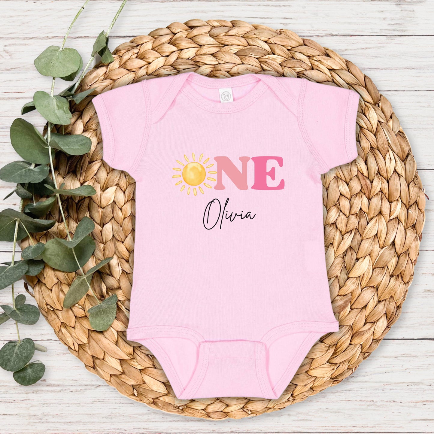 Sunshine First Birthday Shirt: First Trip Around The Sun Outfit for Girl
