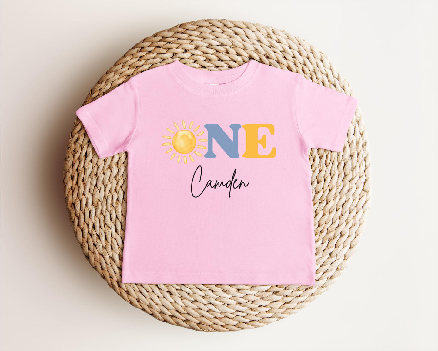 Sunshine First Birthday Shirt: First Trip Around The Sun Outfit for Boy