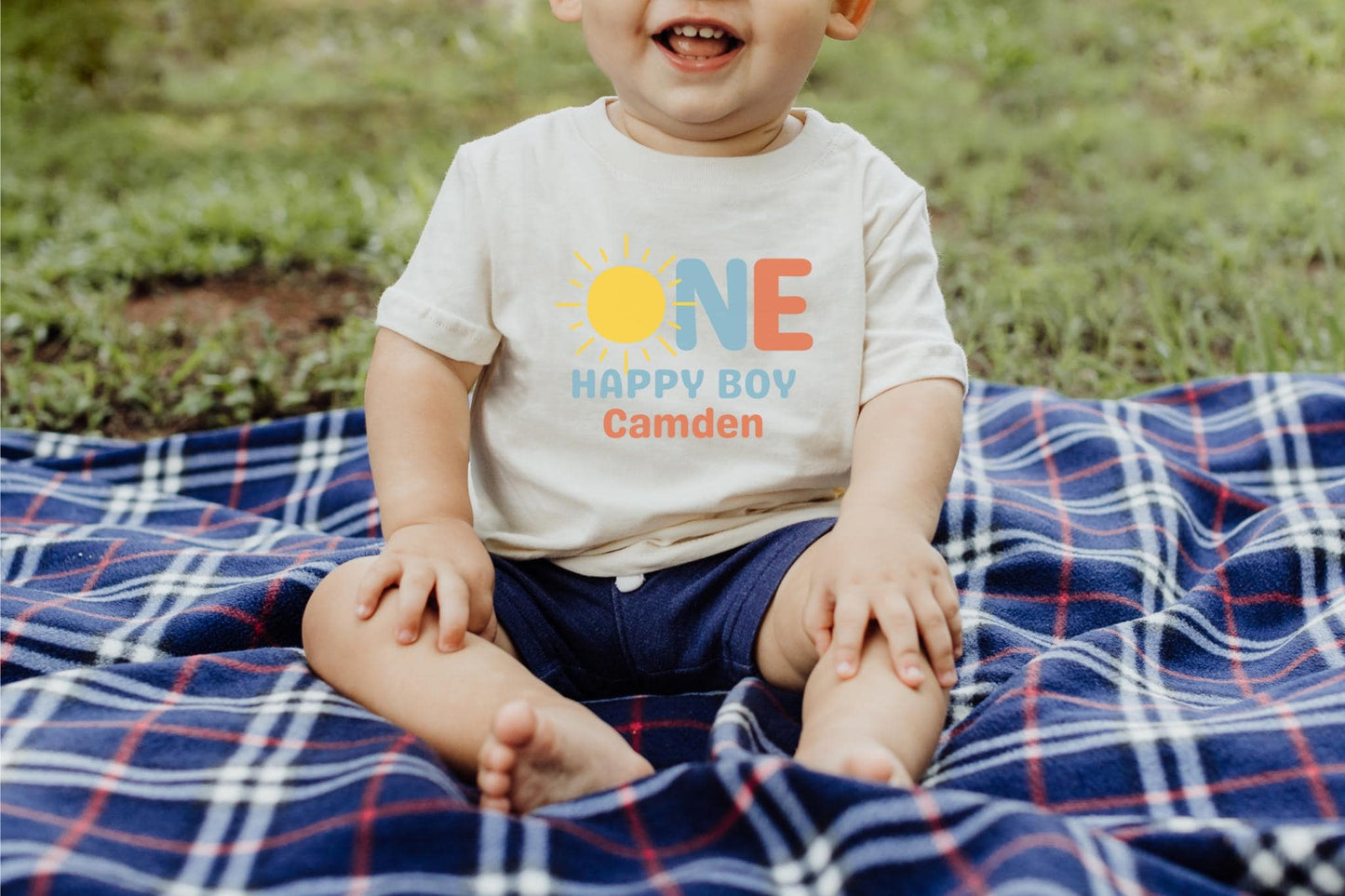 One Happy Boy First Birthday Shirt | 1st Birthday Shirt for Boy | First Trip Around the Sun Outfit