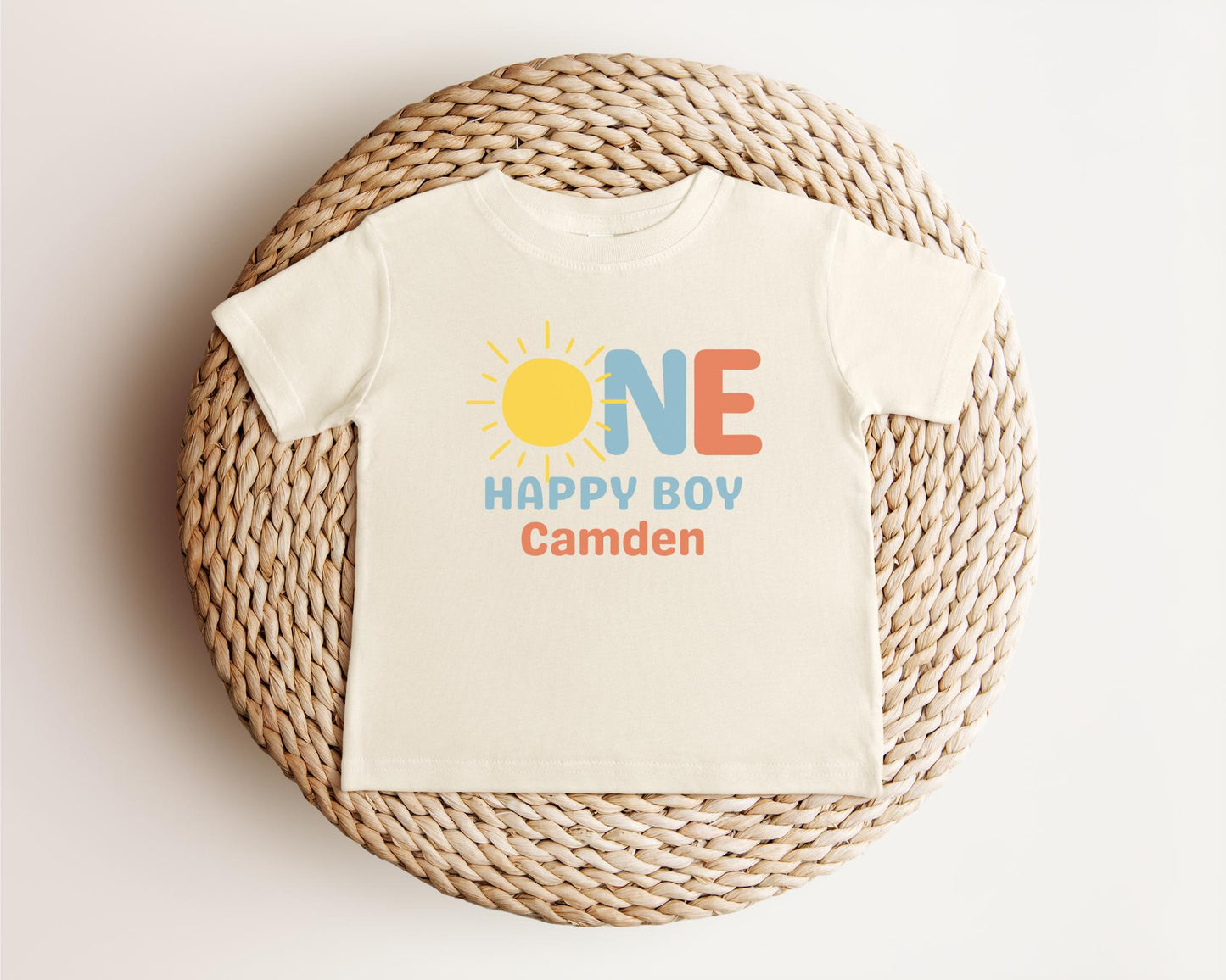 One Happy Boy First Birthday Shirt | 1st Birthday Shirt for Boy | First Trip Around the Sun Outfit