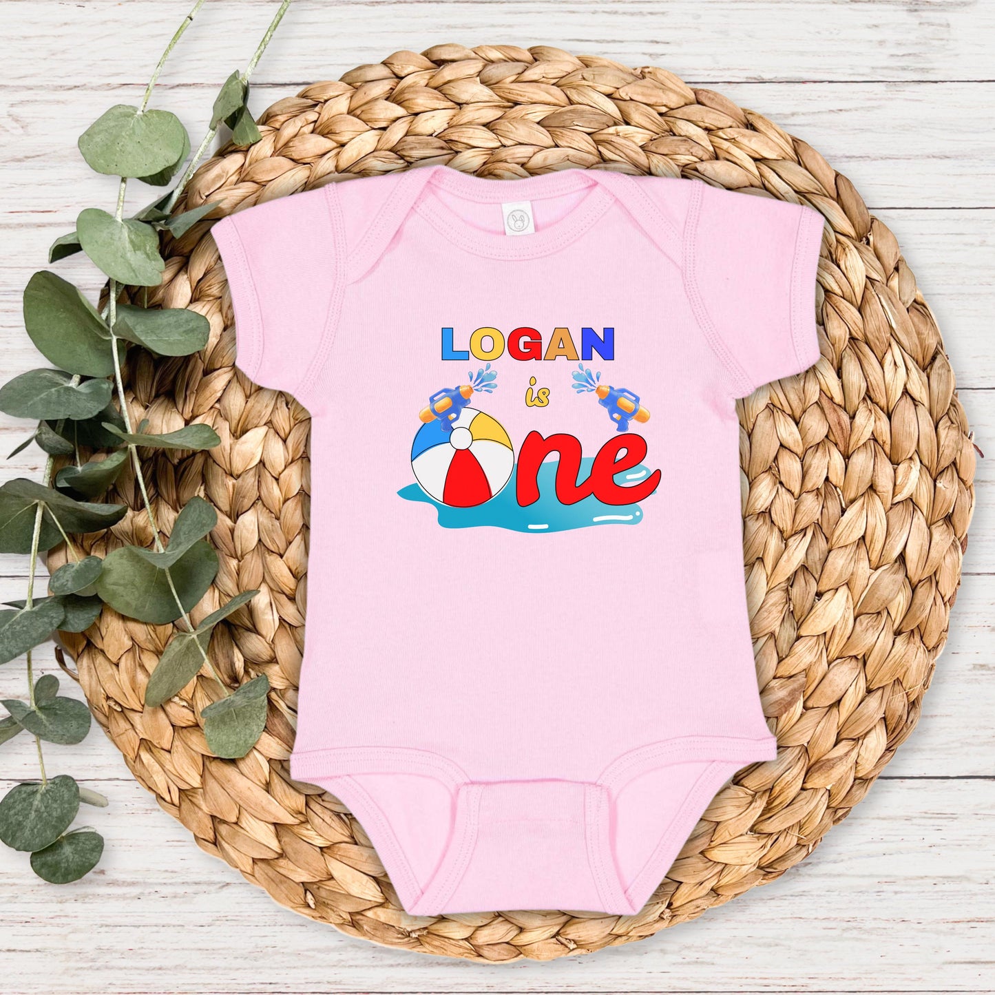 Personalized Beach Ball Pool Party Theme Birthday Shirt | 1st Birthday Outfit | Summer Splish Splash Swimming Pool Birthday Party