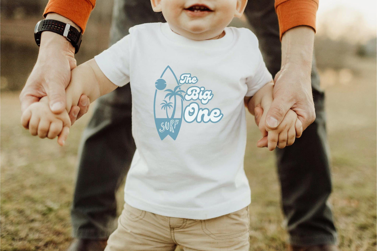 Personalized Beach Surfboard First Birthday Shirt | The Big One Boy Girl Surfing 1st Birthday Outfit
