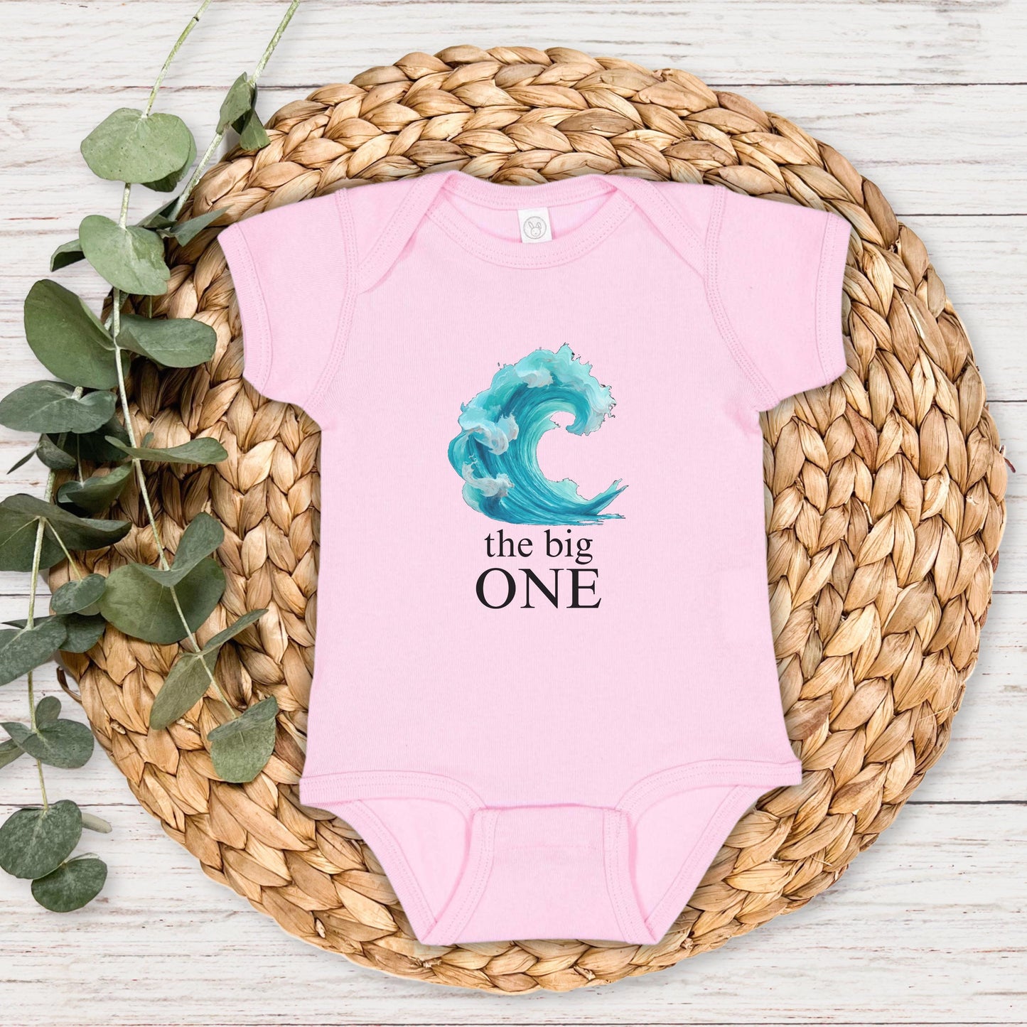 The Big One First Birthday Shirt | Surf 1st Birthday Outfit | Boy Girl Surfer Birthday T-Shirt | Beach Ocean Wave Tee