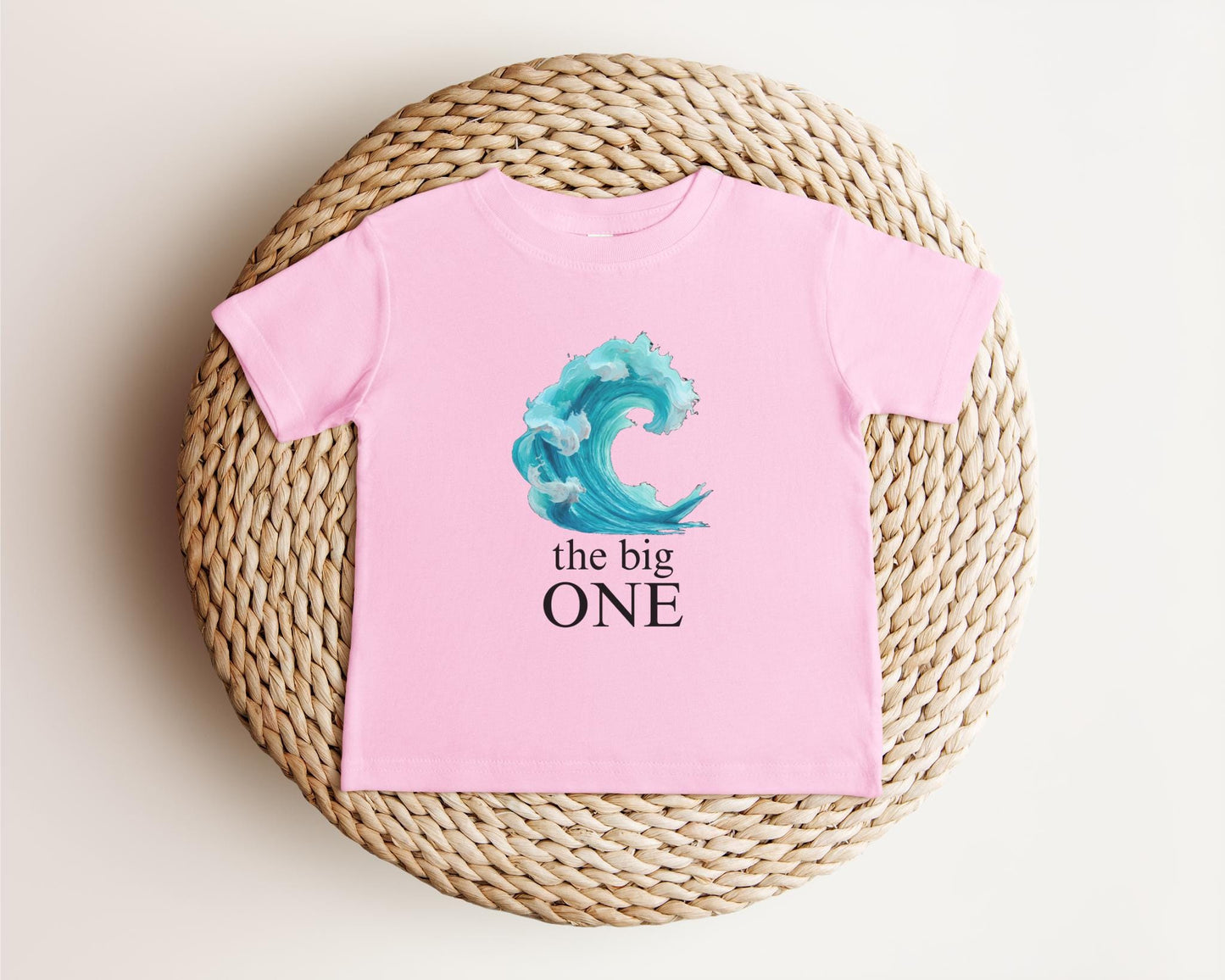 The Big One First Birthday Shirt | Surf 1st Birthday Outfit | Boy Girl Surfer Birthday T-Shirt | Beach Ocean Wave Tee
