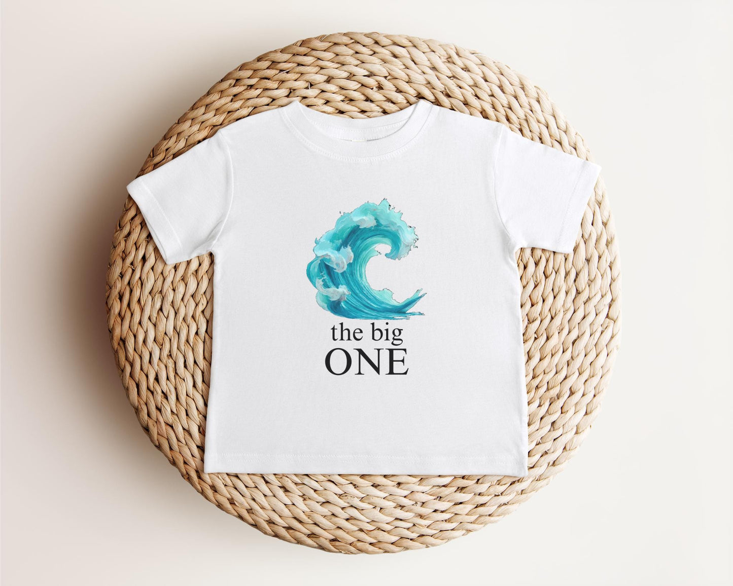 The Big One First Birthday Shirt | Surf 1st Birthday Outfit | Boy Girl Surfer Birthday T-Shirt | Beach Ocean Wave Tee