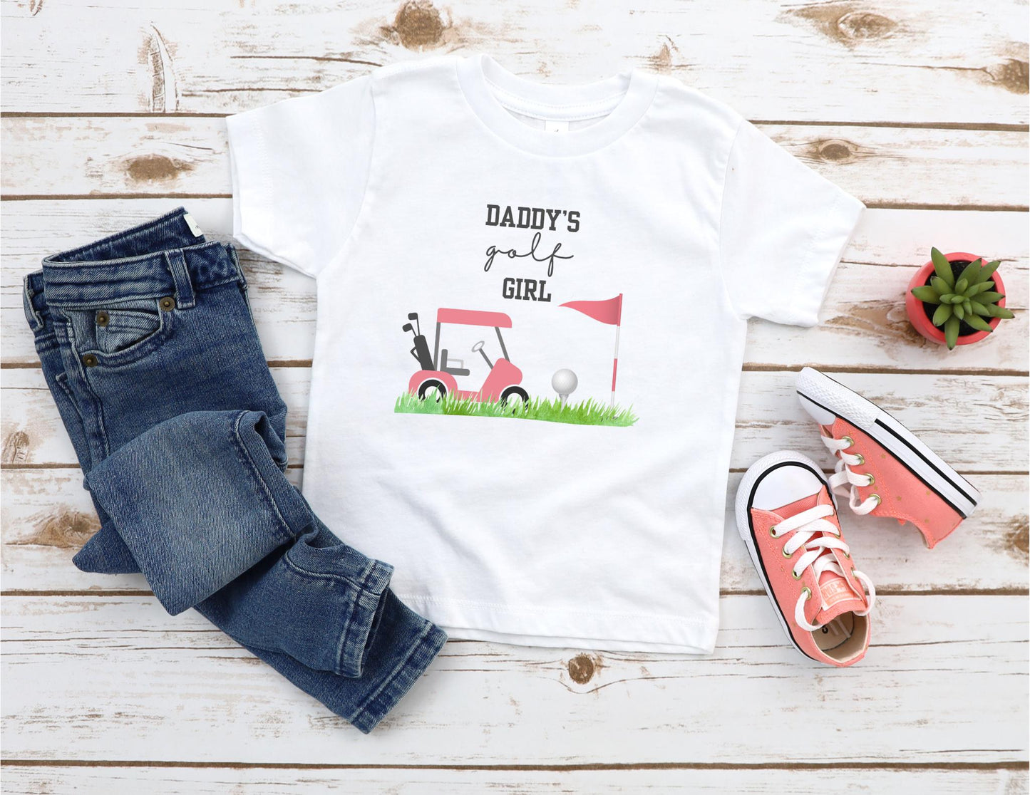 Daddy's Golfing Girl Shirt | Golf Girls Outfit | Sport Golf Tee | Father's Day Gift | Grandpa's Golfing Girl