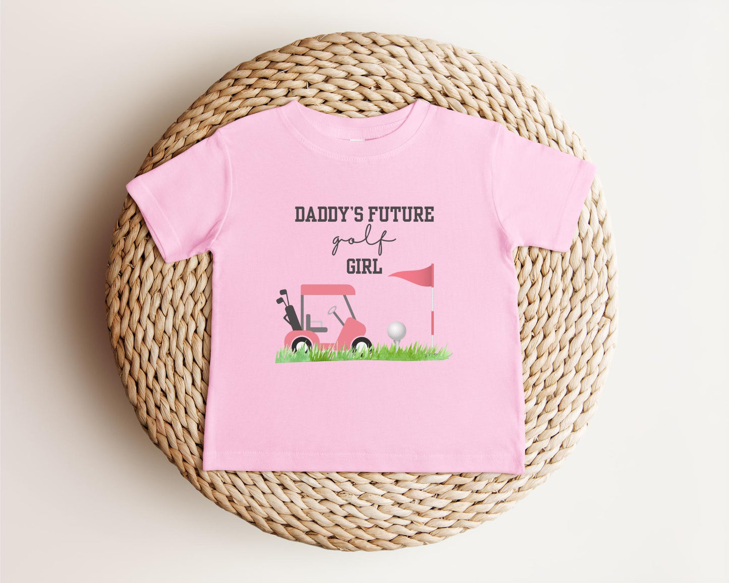 Daddy's Future Golf Girl | Personalized Sports Outfit | Newborn Baby Shower Gift | Pregnancy Announcement to Husband | New Dad