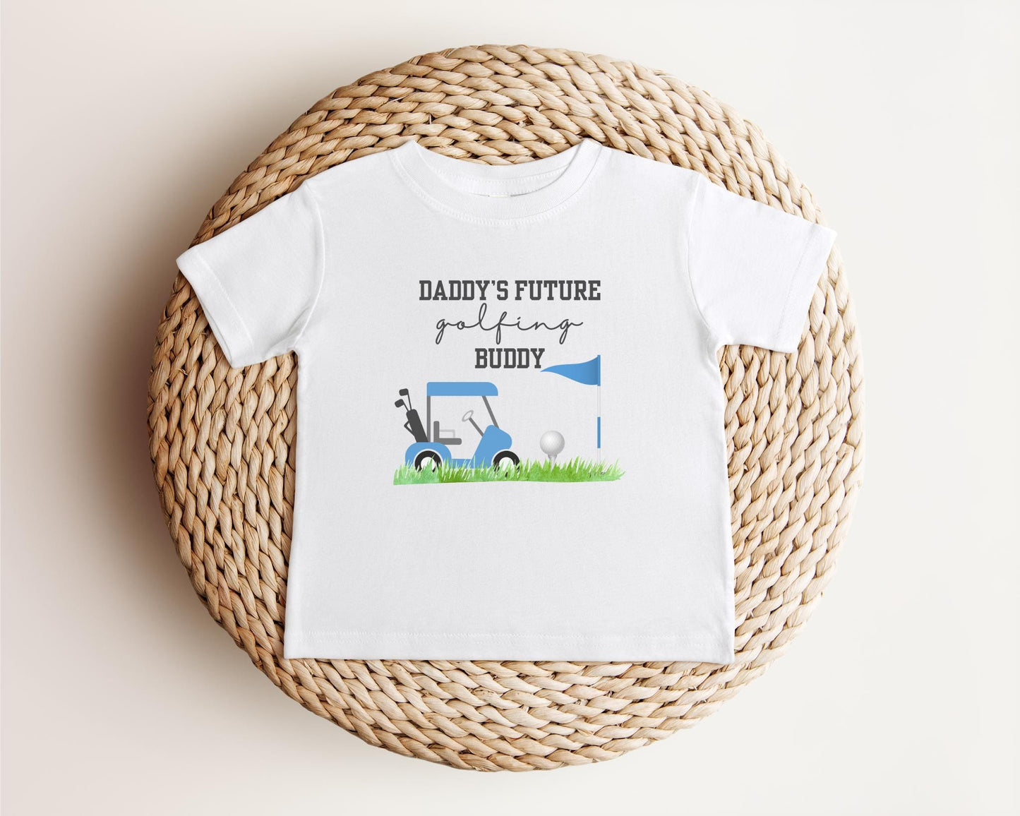 Daddy's Future Golf Buddy | Personalized Sports Outfit | Newborn Baby Shower Gift | Pregnancy Announcement to Husband | New Dad