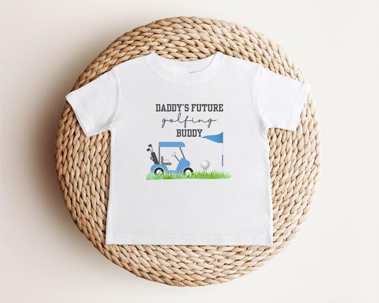 Daddy's Future Golf Buddy | Personalized Sports Outfit | Newborn Baby Shower Gift | Pregnancy Announcement to Husband | New Dad
