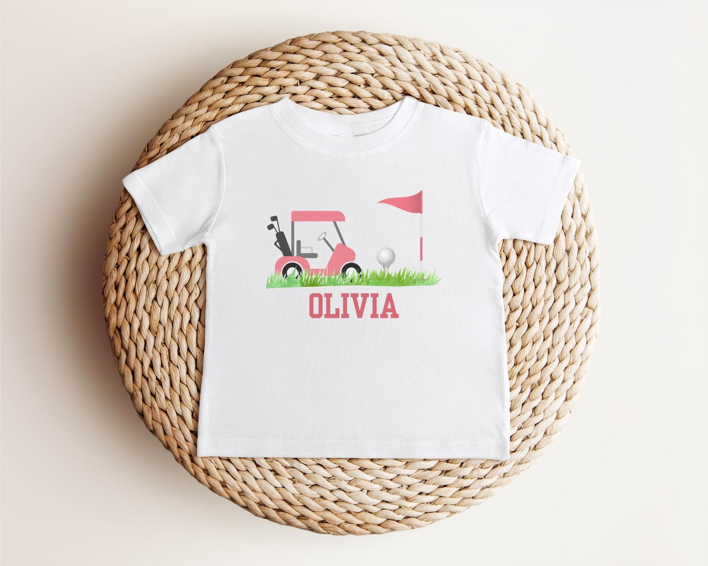 Personalized Golfing Kids Shirt | Custom Golf Girls Outift | Toddler Baby Golf Gifts | Golf Lover Tee