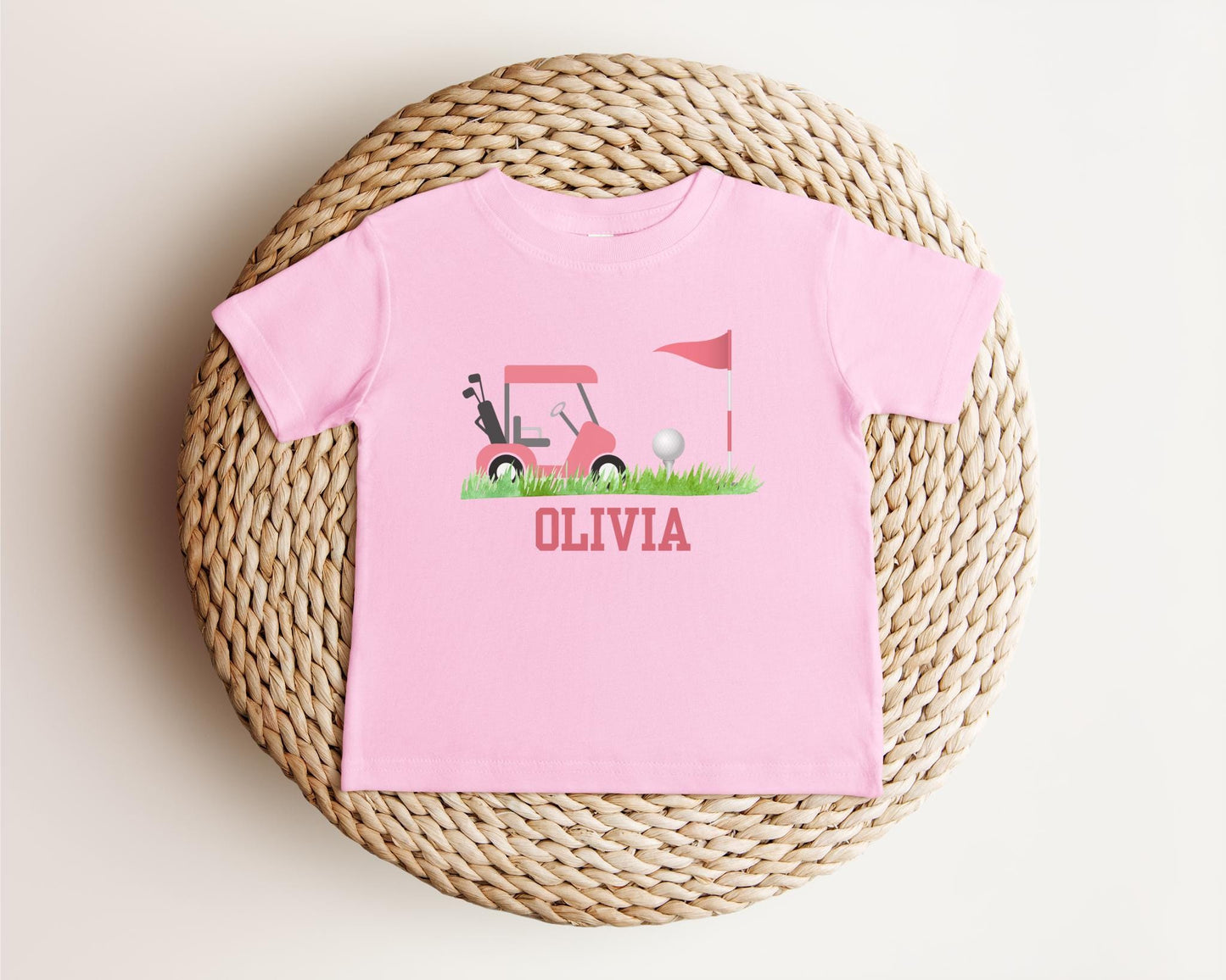 Personalized Golfing Kids Shirt | Custom Golf Girls Outift | Toddler Baby Golf Gifts | Golf Lover Tee